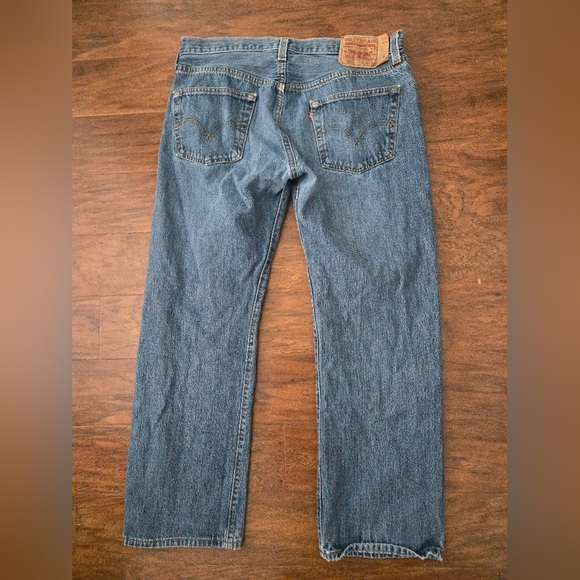 Levi's Other - Vintage Levis 501 Jeans Mens Size 36x29 Button Fly Denim Blue Straight Leg